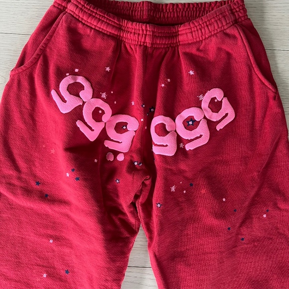 SP5DER WORLDWIDE 555 ANGEL NUMBER SWEATPANTS - Picture 1 of 9
